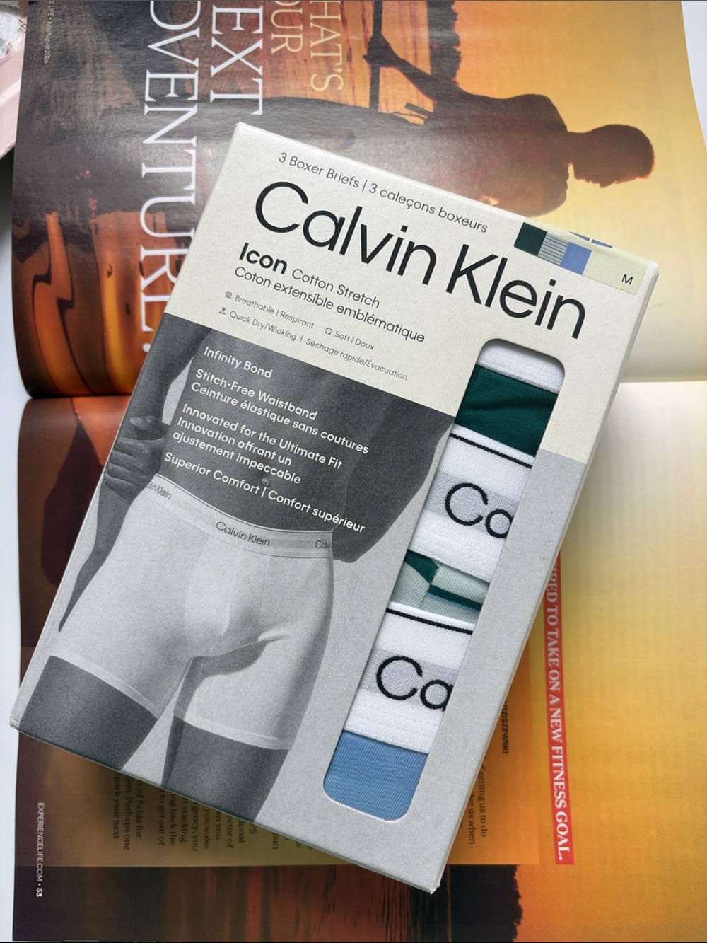 Calvin Klein icon cotton strech Men Microfiber Stretch boxer briefs 3 pack new